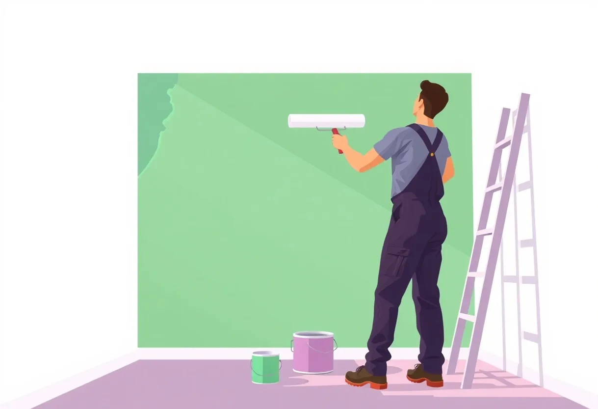 Peintre Villeneuve-Tolosane 31270 en intervention sur un chantier